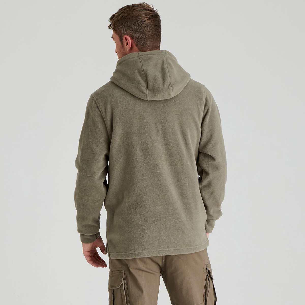 Men's Ballistic Fleece Hoodie Smokey Olive - Image 3