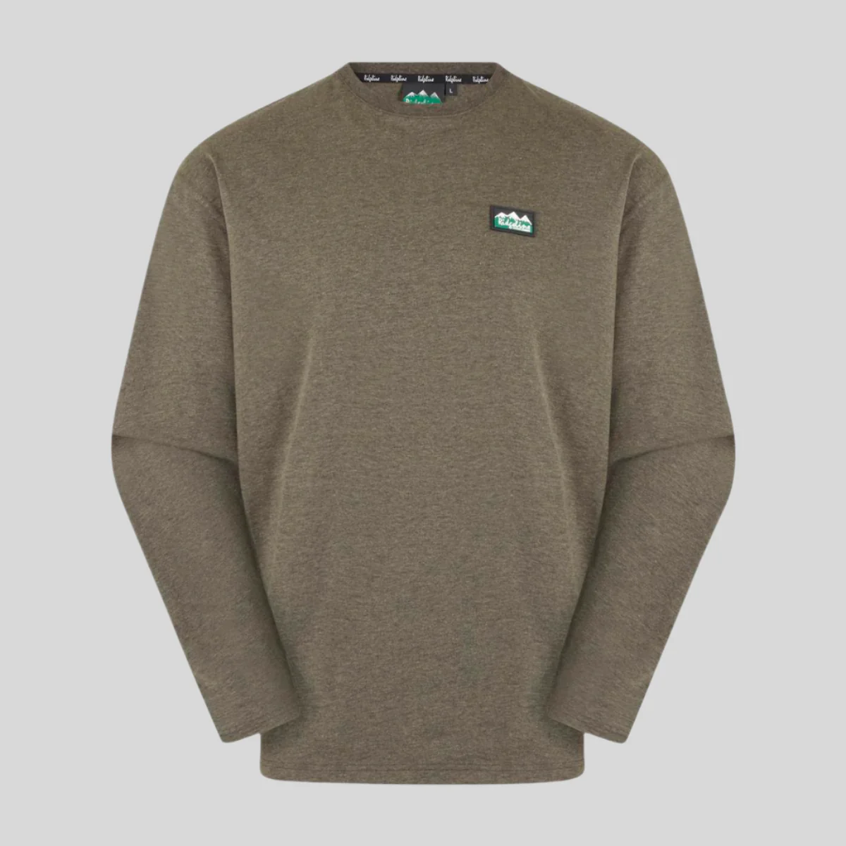 Men's Baseline Top Smokey Olive Marl - Image 5