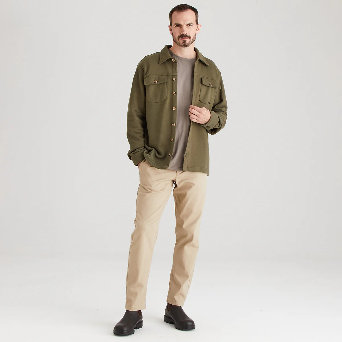 Men's Burnham Work Shirt Ivy Green - Image 6