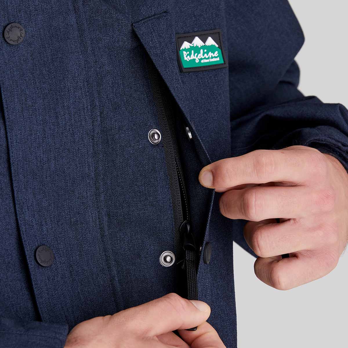 Men's Monsoon Light Jacket Navy - Image 5