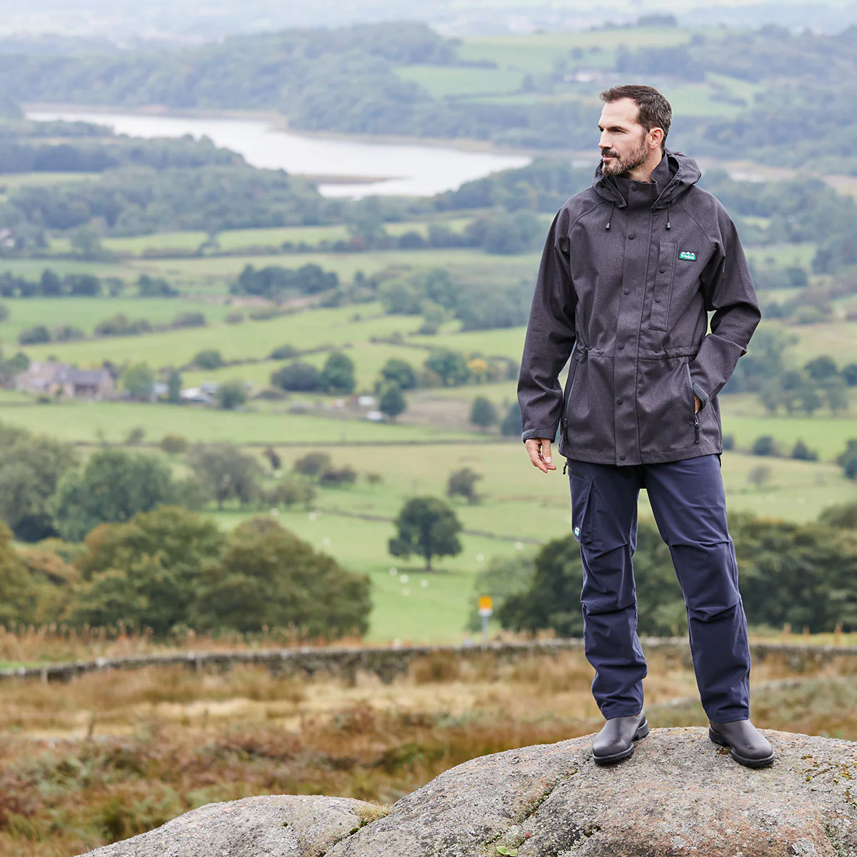 Men's Monsoon Light Jacket Shale - Image 8