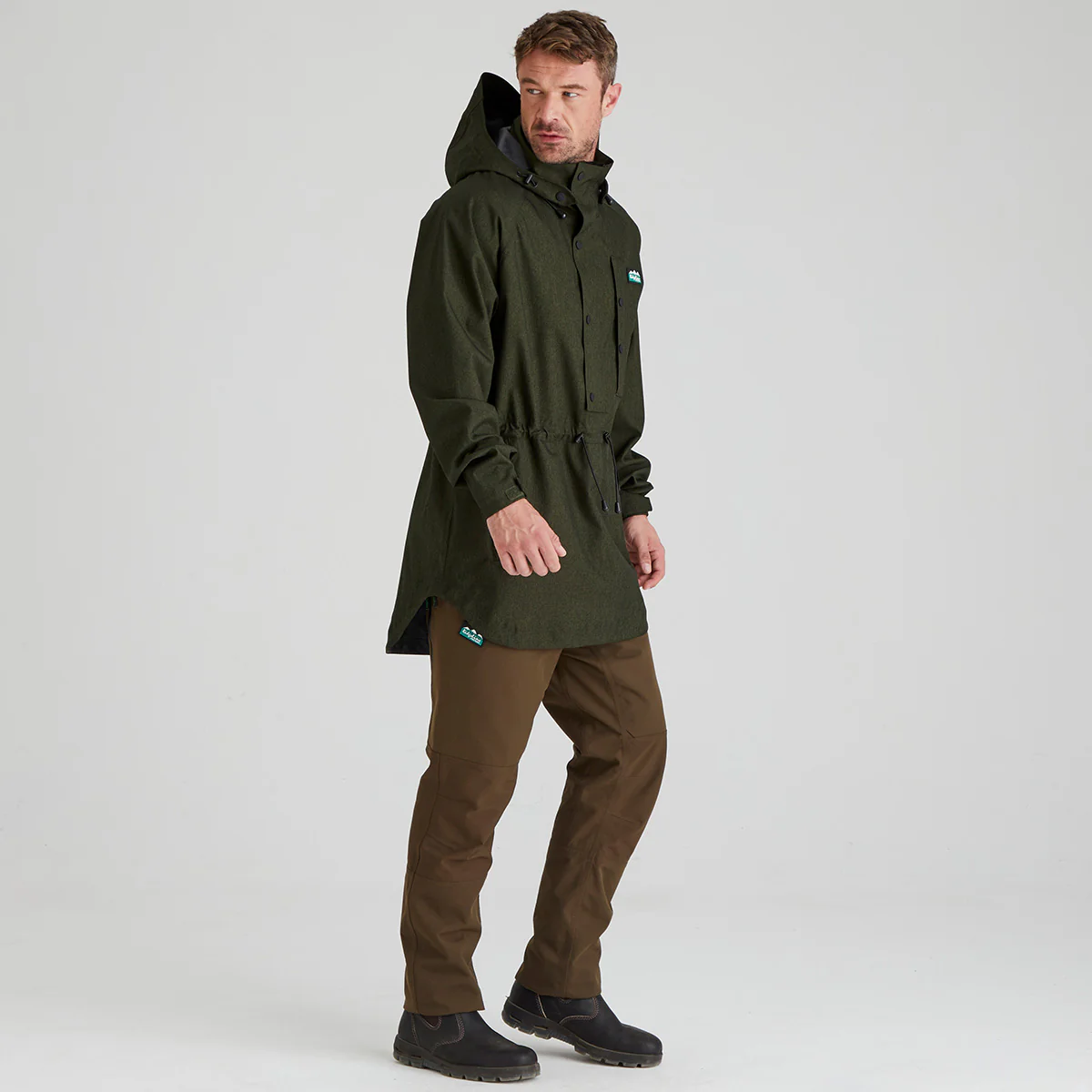 Men's Monsoon Light Smock Deep Forest - Image 2