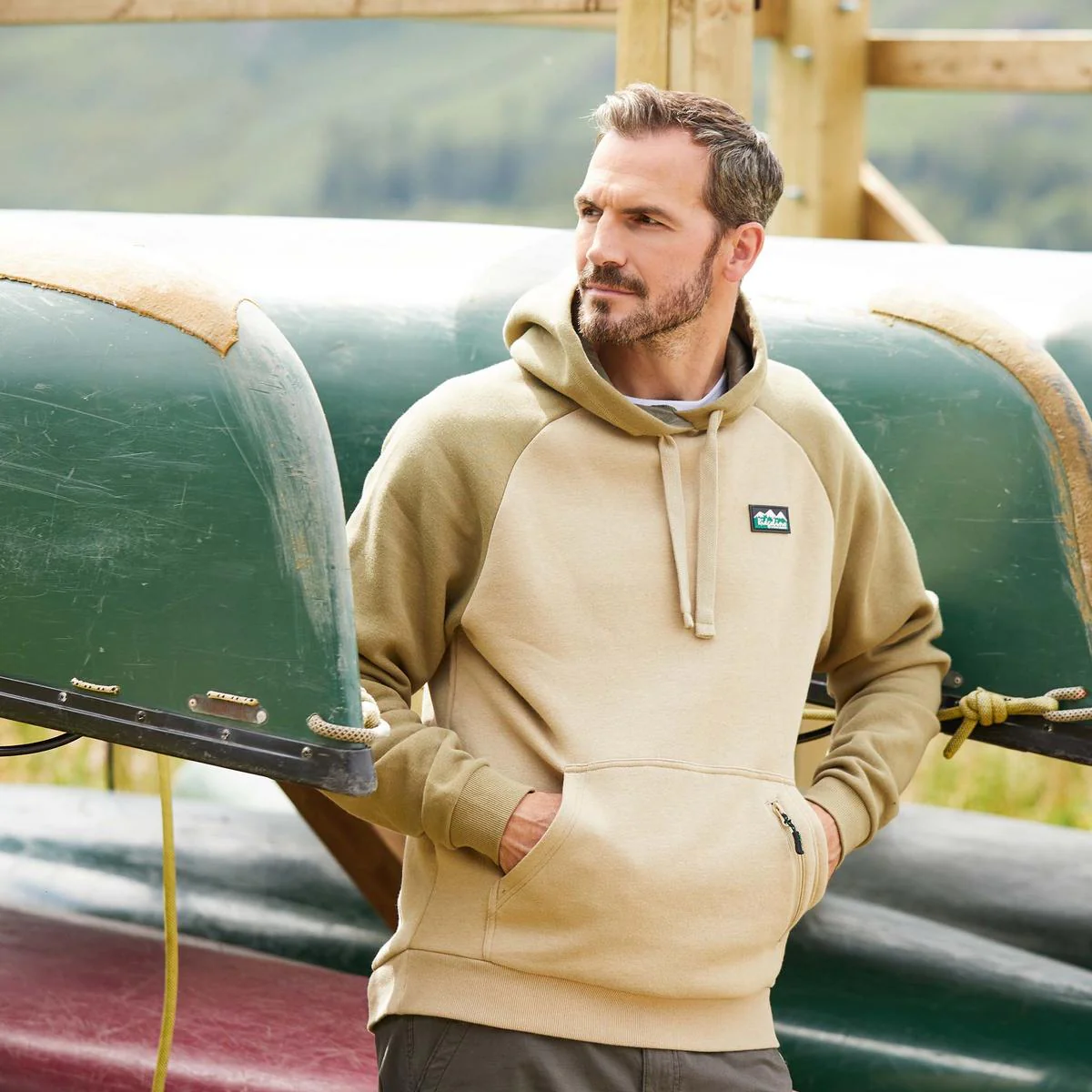 Men's North Island Hoodie Teak - Image 4