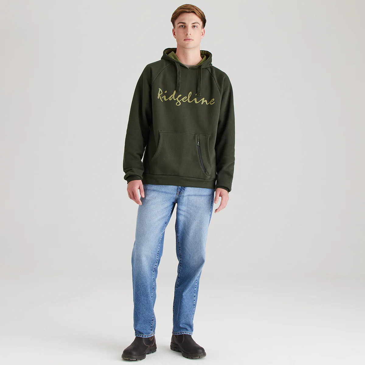 Men's Signature Hoodie Deep Forest - Image 4