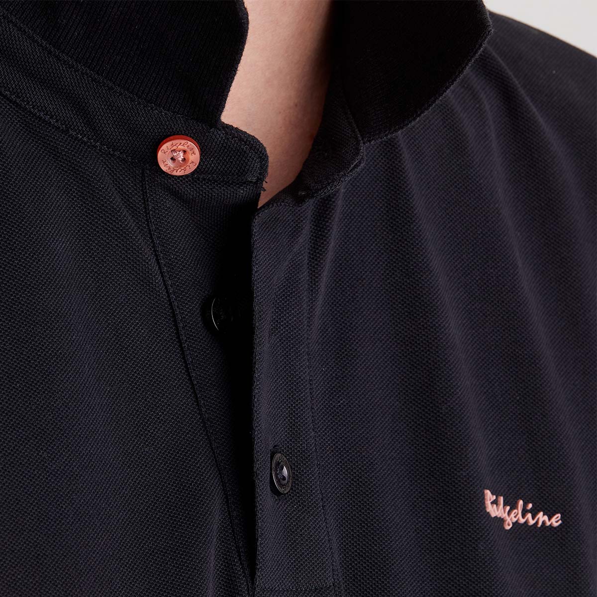 Men's Signature Polo Shirt Black - Image 6