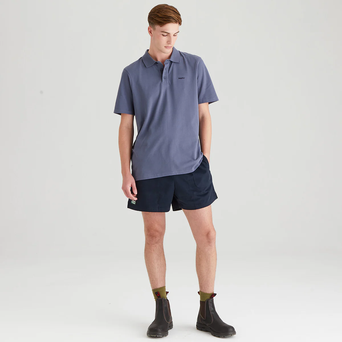 Men's Signature Polo Shirt Storm - Image 4