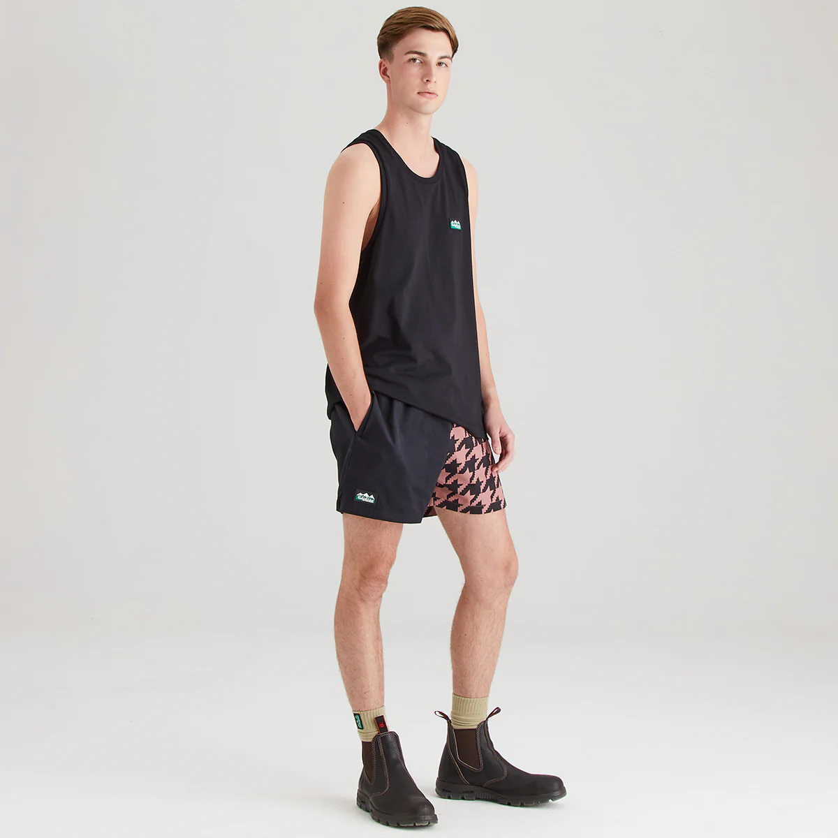 Men's Signature Singlet Top Black - Image 2