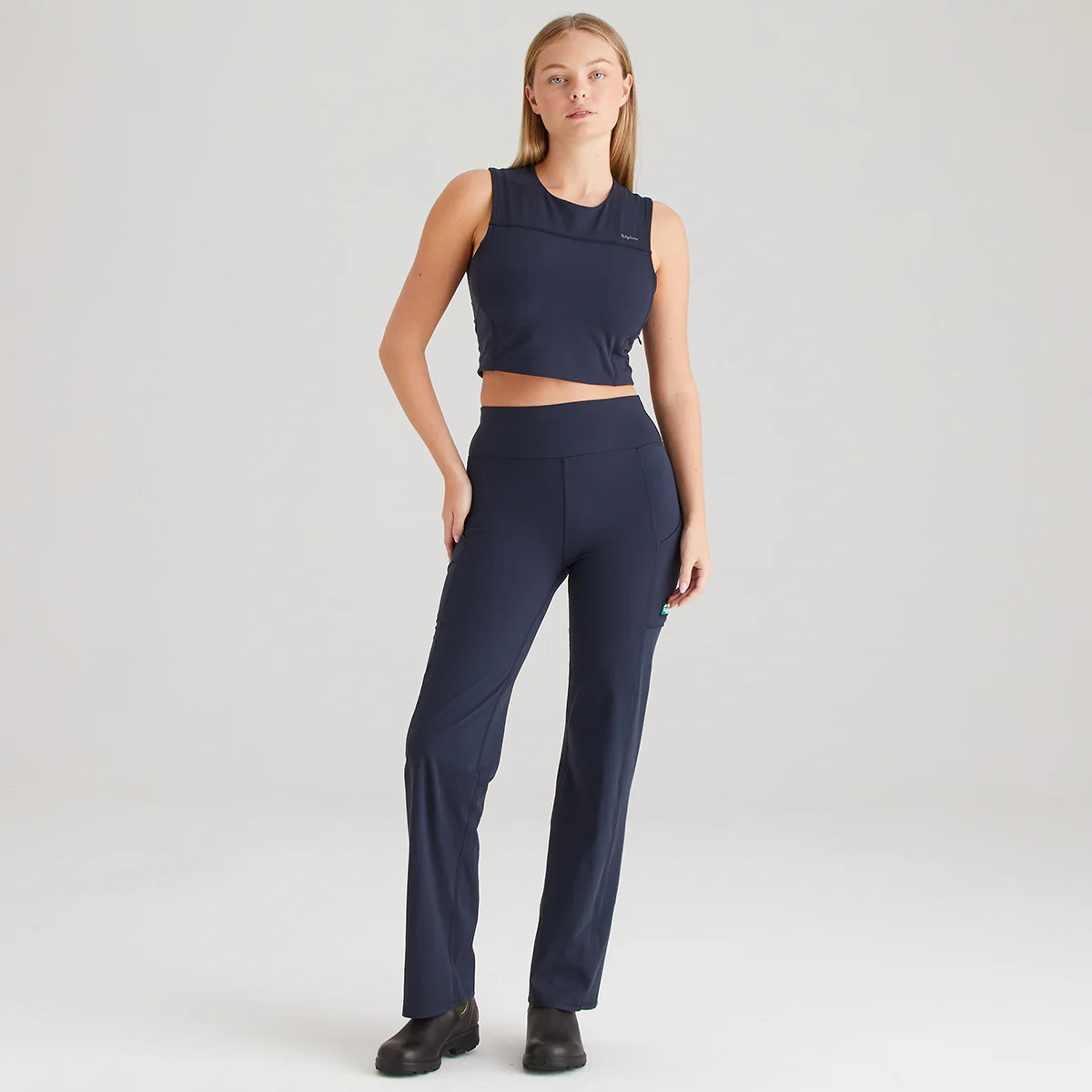 Women's Infinity Straight Leg Leggings Navy - Image 5
