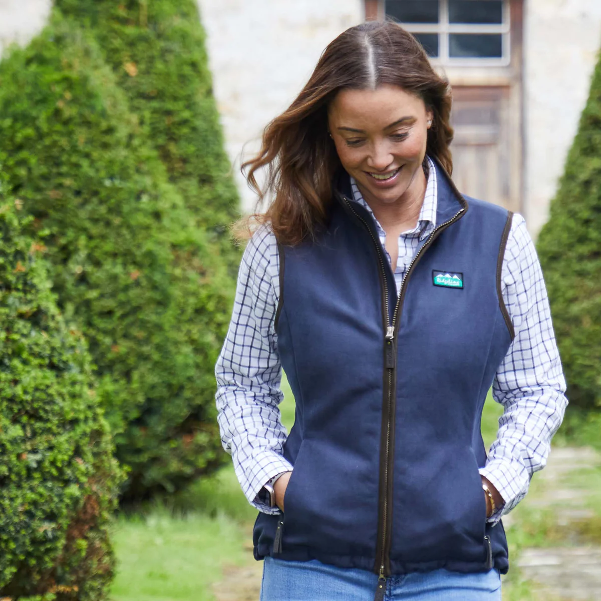 Women's Monarch Gilet Navy - Image 6
