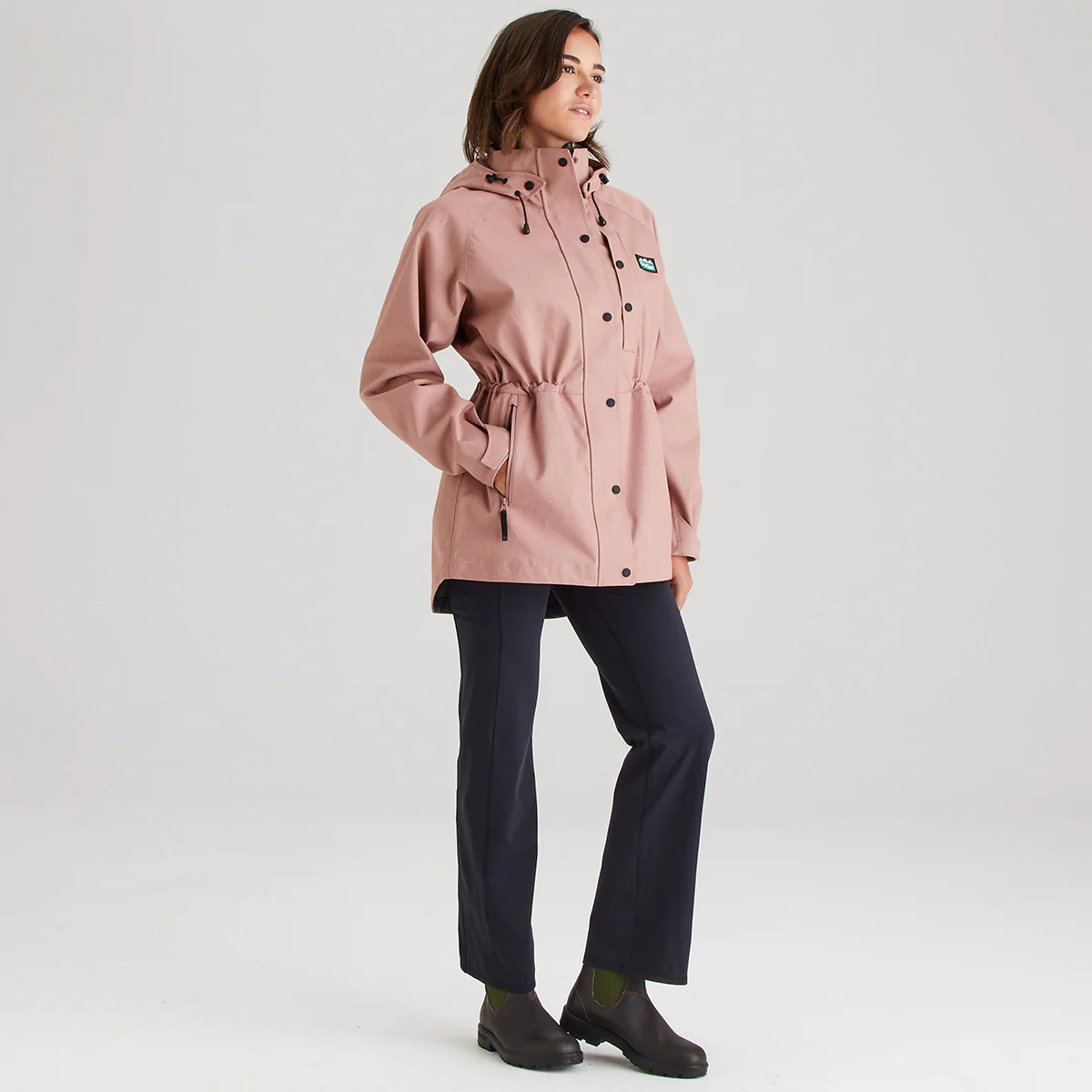 Women's Monsoon Light Jacket Dusky Pink Marl - Image 2