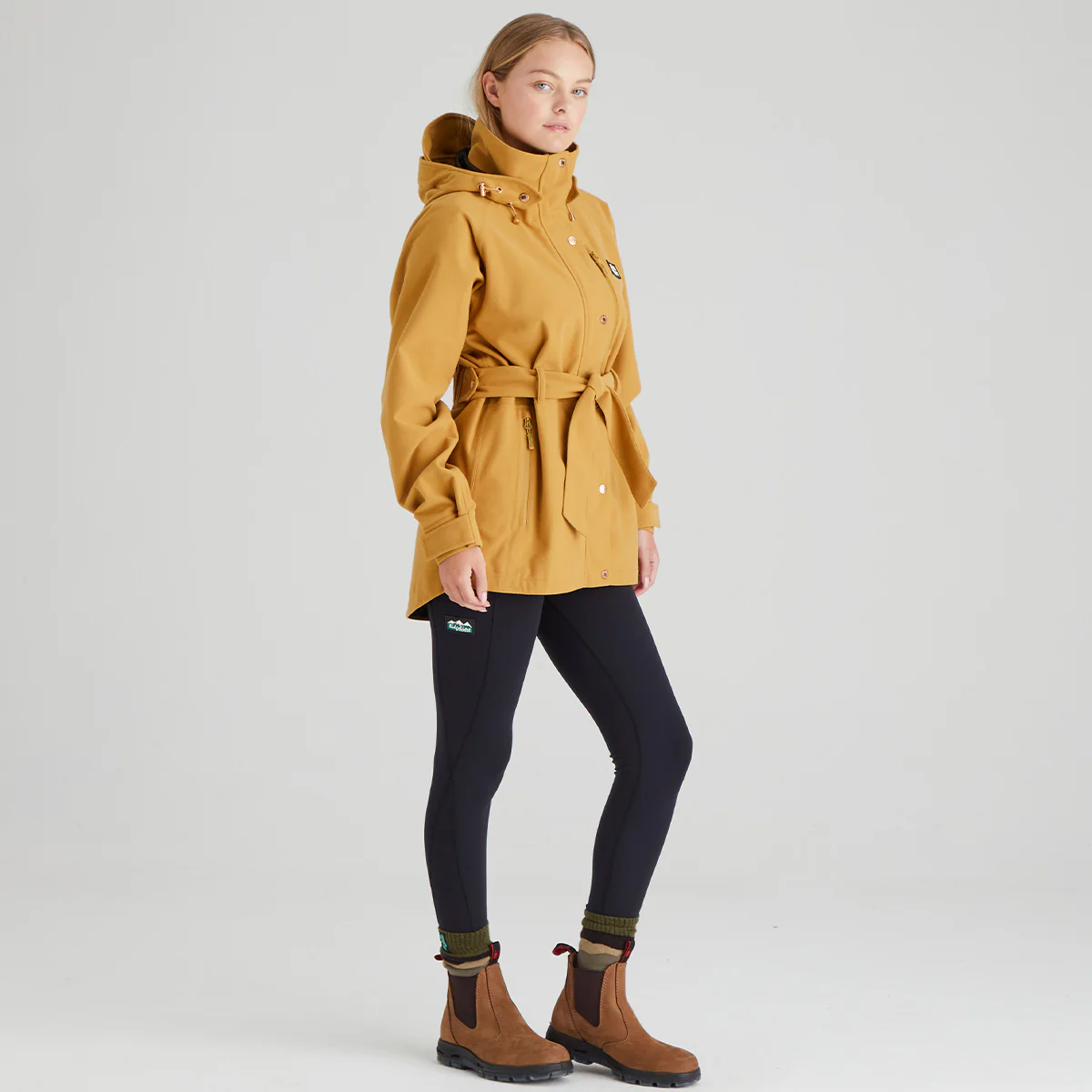 Women's Monsoon Nordic Jacket Ochre - Image 6
