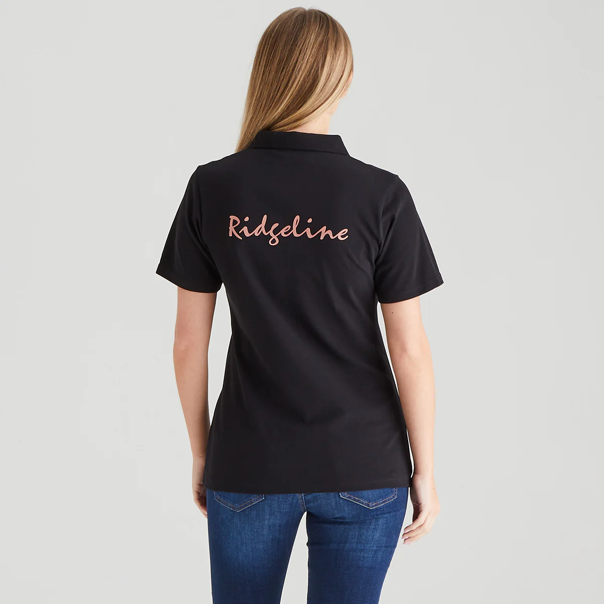 Women's Signature Polo Shirt Black - Image 3